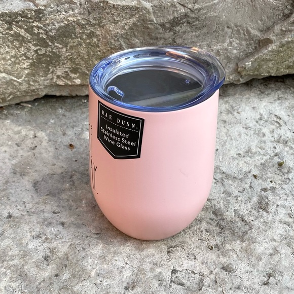 Rae Dunn ROSE ALL DAY Insulated Wine Glass - Picture 3 of 5